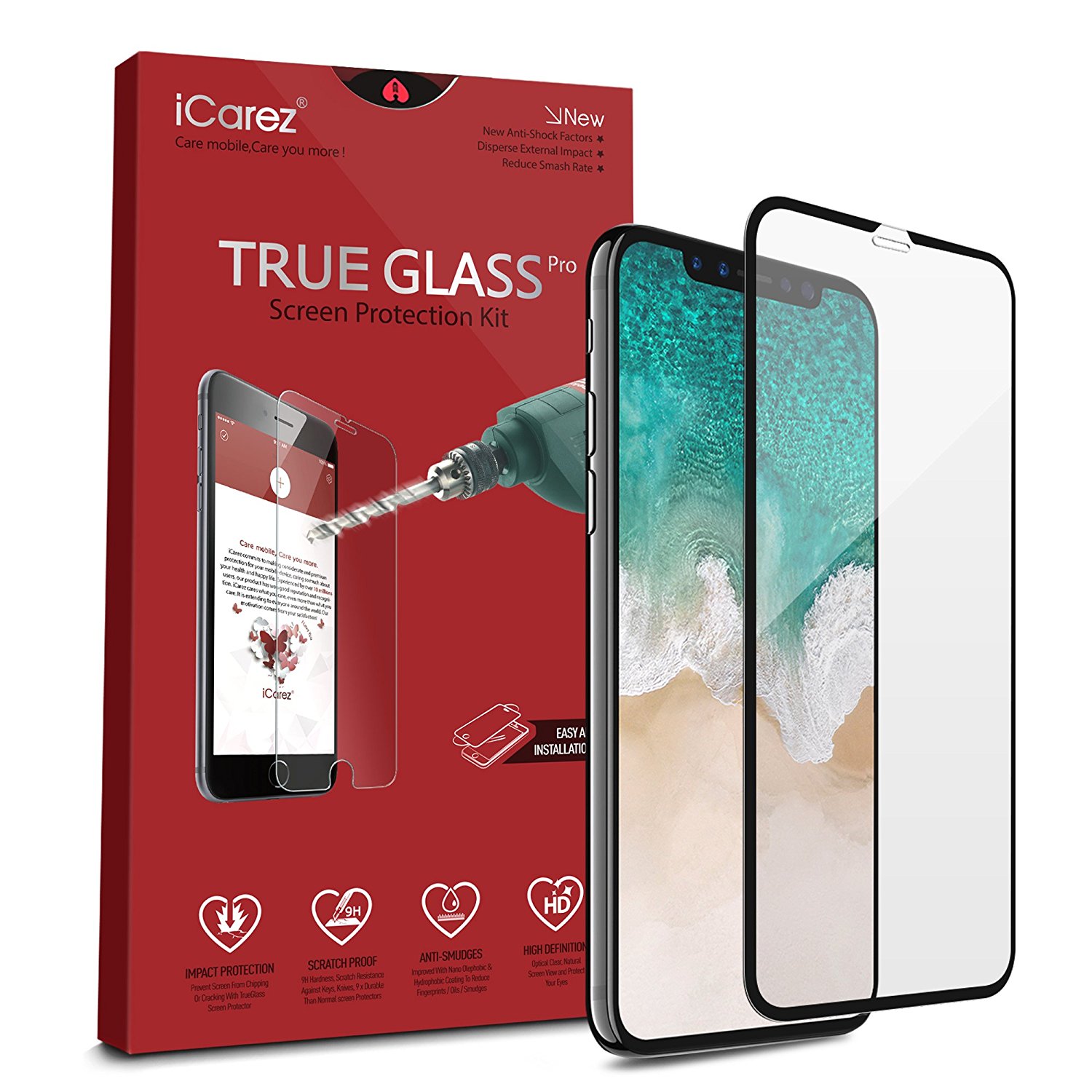 Full Coverage Glass for iPhone X/Xs/11 Pro