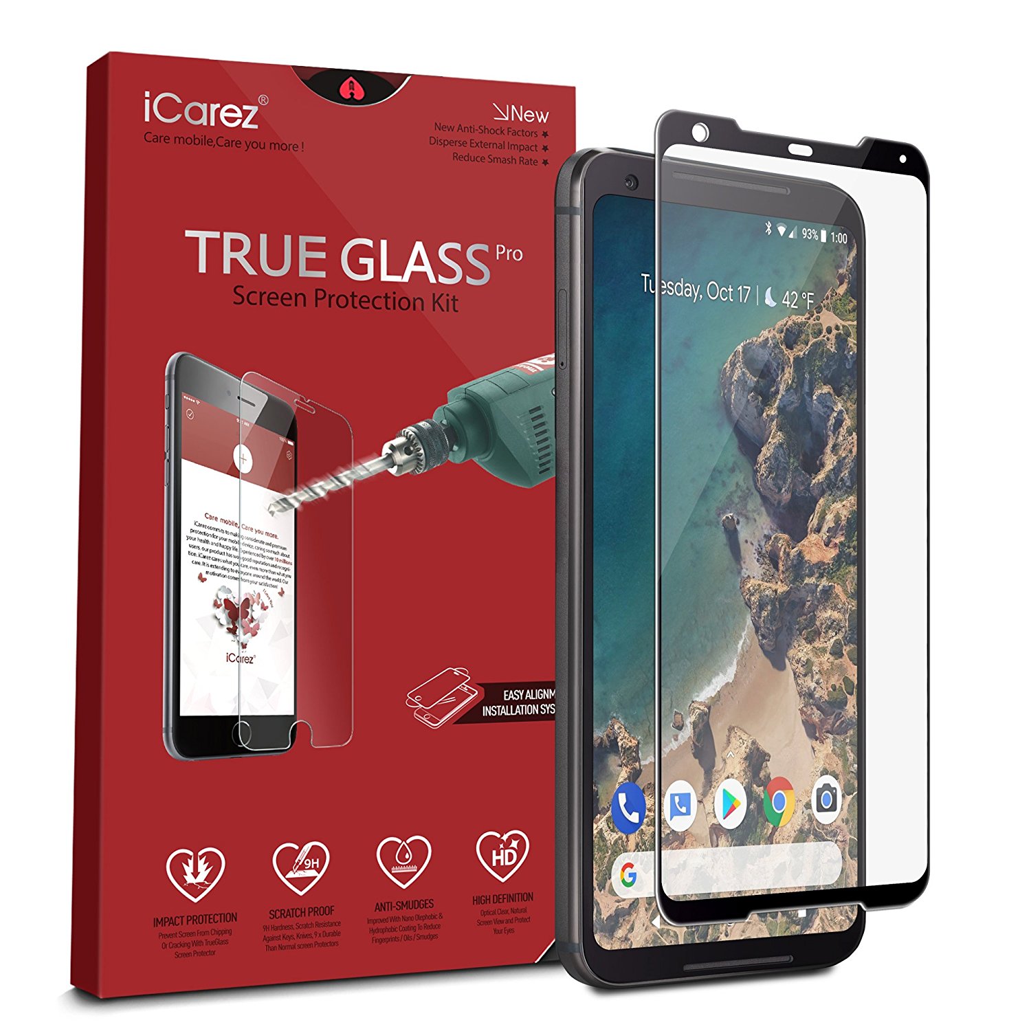 Google Pixel 2 XL Full Coverage Glass