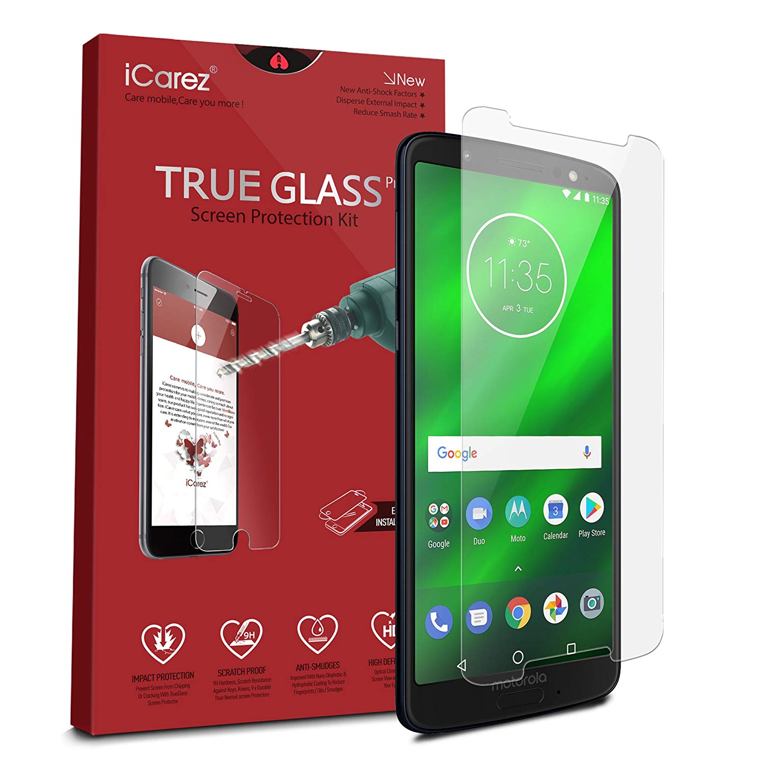 Moto G6 0.33MM Tempered Glass