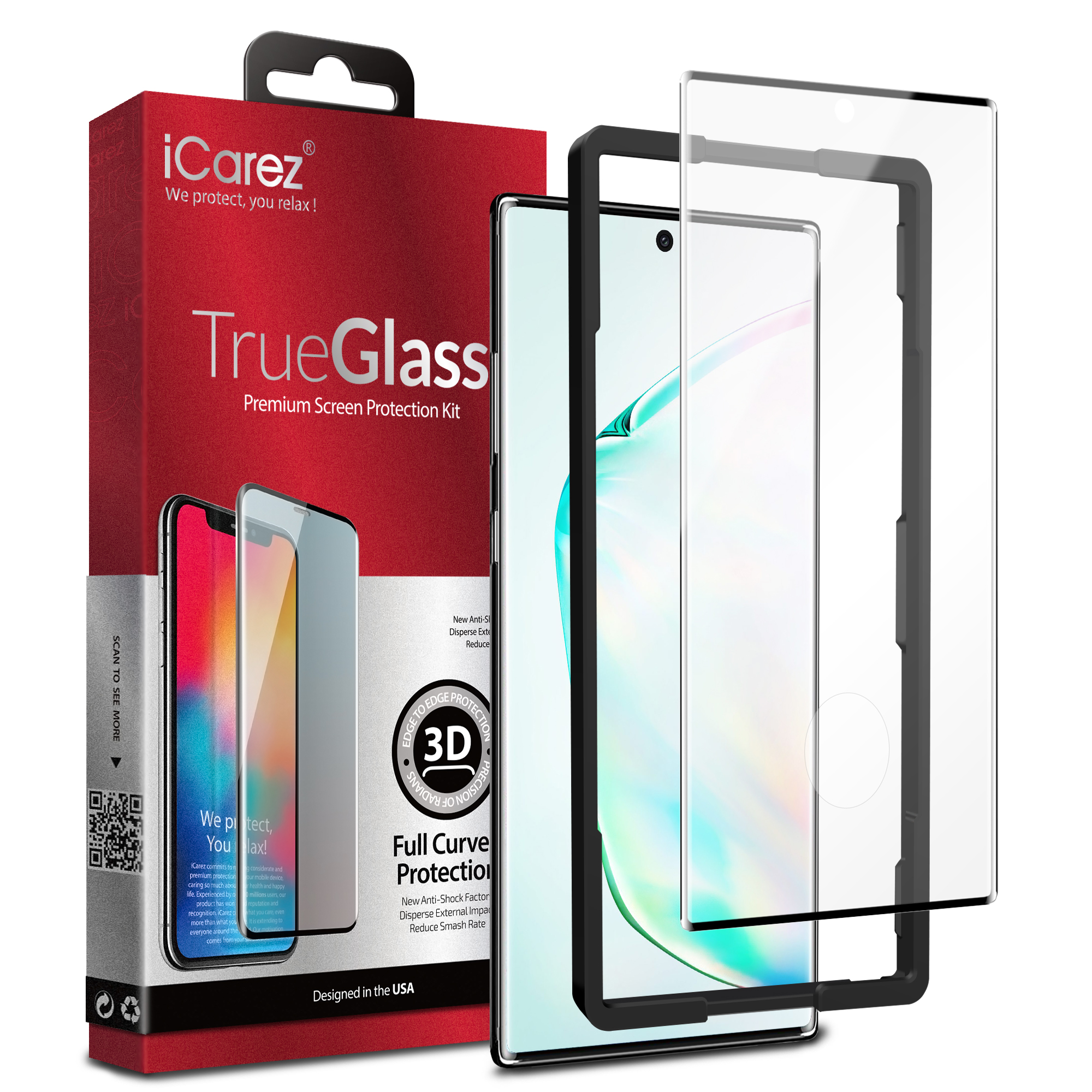 Galaxy Note 10+ 3D Full Coverage Glass（1-pack）
